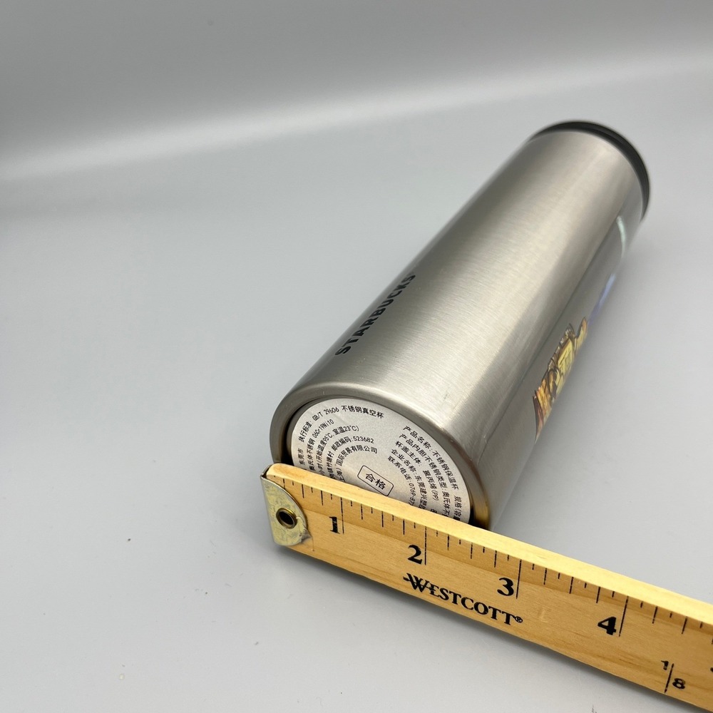 Starbucks China‎ Stainless Steel Tumbler Mug, Silver Graphic Souvenir - Picture 8 of 11